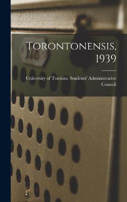 Book cover for Torontonensis, 1939