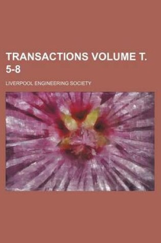 Cover of Transactions Volume . 5-8