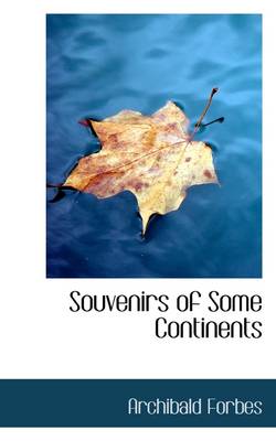 Book cover for Souvenirs of Some Continents