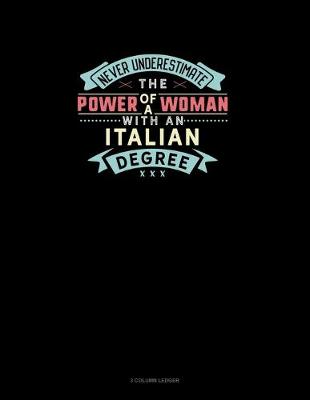 Book cover for Never Underestimate The Power Of A Woman With An Italian Degree