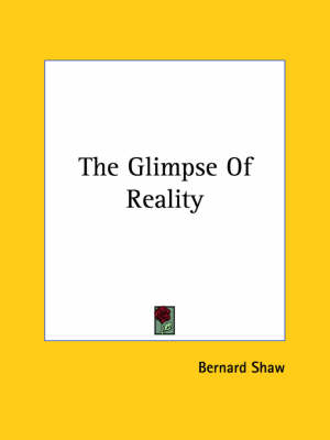 Book cover for The Glimpse of Reality