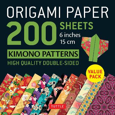 Book cover for Origami Paper 200 sheets Kimono Patterns 6 (15 cm)