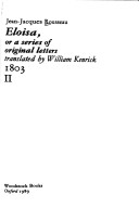 Cover of Eloisa, or a Series of Original Letters