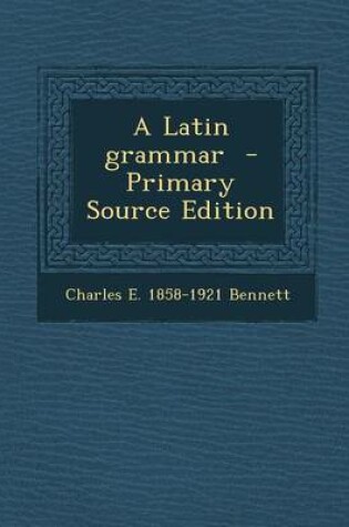 Cover of Latin Grammar