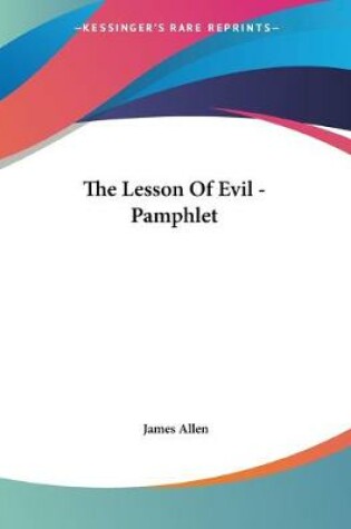 Cover of The Lesson Of Evil - Pamphlet