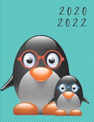 Book cover for 2020-2022 3 Year Planner Penguin Monthly Calendar Goals Agenda Schedule Organizer