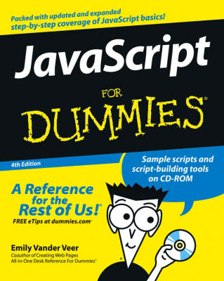 Book cover for JavaScript For Dummies