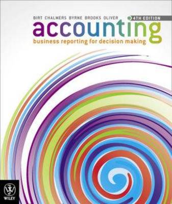 Book cover for Accounting - Business Reporting for Decision Making Study Guide