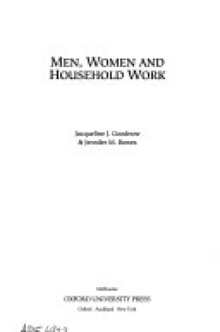 Cover of Men, Women and Household Work