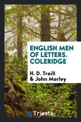 Book cover for English Men of Letters. Coleridge