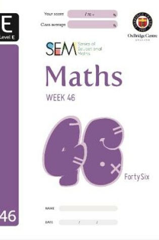 Cover of SEM Maths Level E Week 46