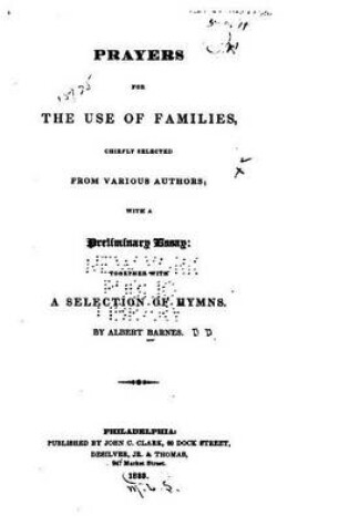 Cover of Prayers for the Use of Families, Chiefly Selected from Various Authors