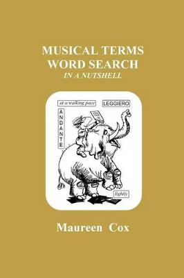 Book cover for Musical Terms Word Search In A Nutshell