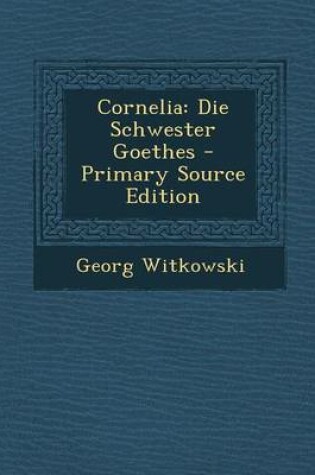 Cover of Cornelia