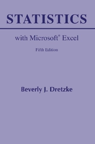 Cover of Statistics with Microsoft Excel