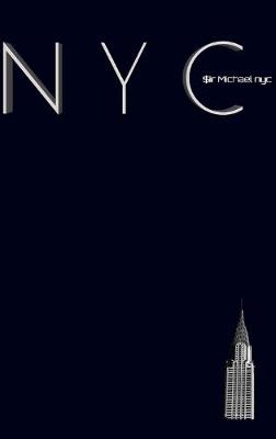 Book cover for NYC Chrysler building midnight black grid style page notepad $ir Michael Limited edition