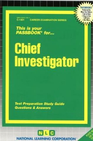 Cover of Chief Investigator