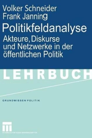 Cover of Politikfeldanalyse