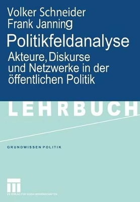 Book cover for Politikfeldanalyse