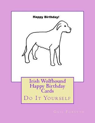 Book cover for Irish Wolfhound Happy Birthday Cards