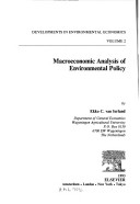 Cover of Macroeconomic Analysis of Environmental Policy