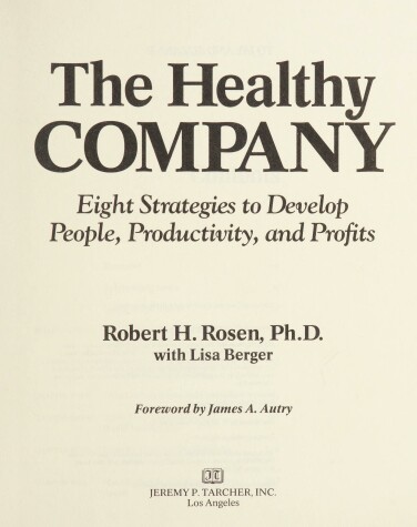 Book cover for Healthy Company