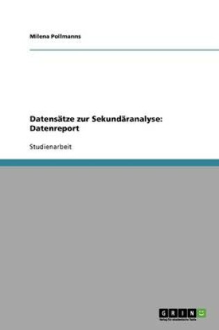 Cover of Datensatze zur Sekundaranalyse