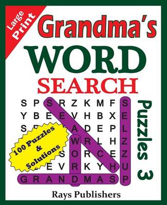 Book cover for Grandma's Word Search Puzzles 3