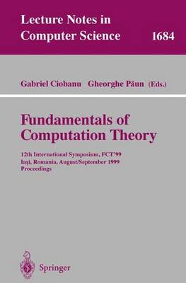 Cover of Fundamentals of Computation Theory