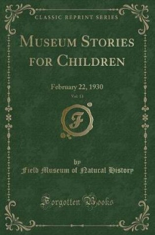 Cover of Museum Stories for Children, Vol. 13