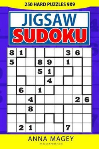 Cover of 250 Hard Jigsaw Sudoku Puzzles 9x9