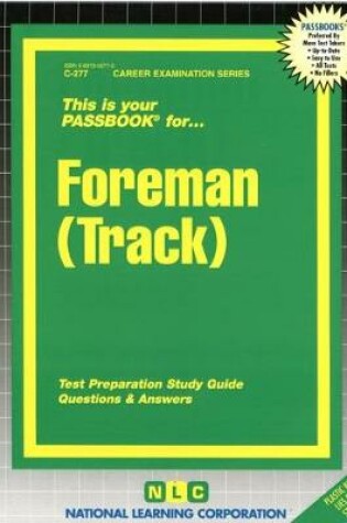 Cover of Foreman/Maintenance Supervisor (Track)