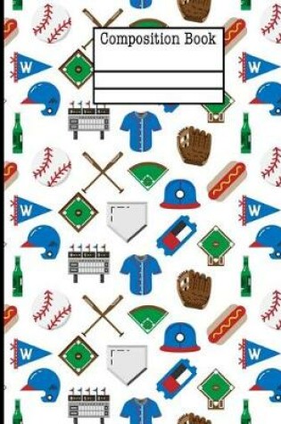 Cover of Baseball Game Composition Notebook - 4x4 Quad Ruled