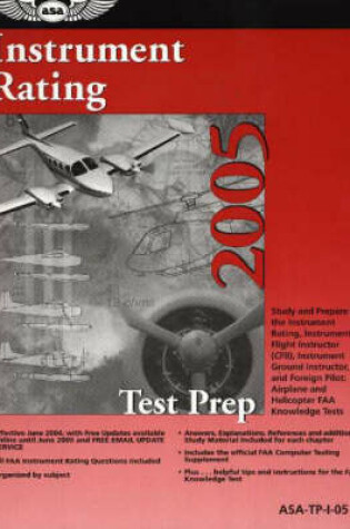 Cover of Instrument Rating Test Prep 2005
