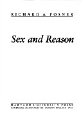 Cover of Sex and Reason