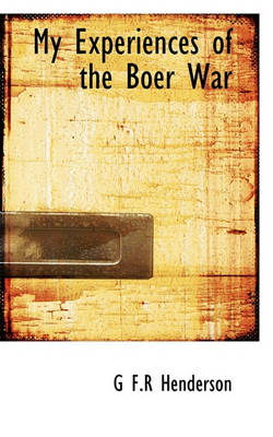 Book cover for My Experiences of the Boer War