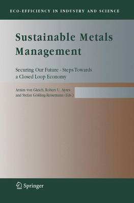 Book cover for Sustainable Metals Management