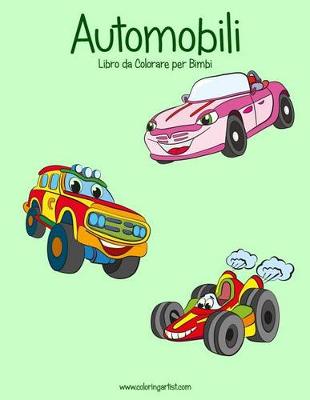 Cover of Automobili Libro da Colorare per Bimbi 1