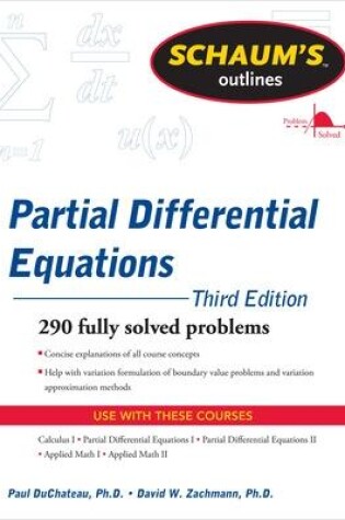 Cover of Schaum's Outline of Partial Differential Equations