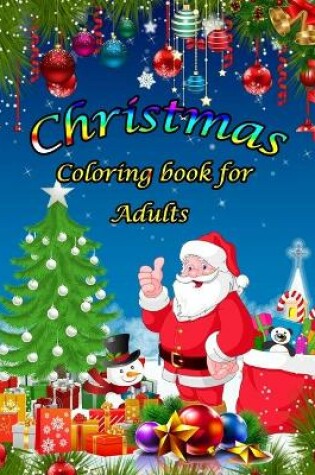 Cover of Christmas Coloring Book for adults