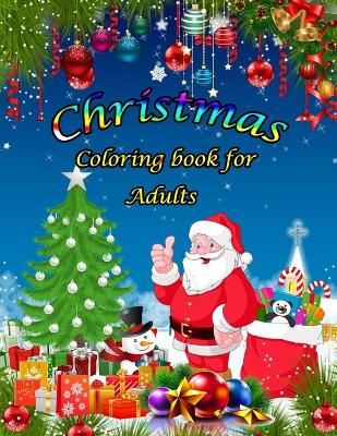 Book cover for Christmas Coloring Book for adults