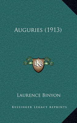 Book cover for Auguries (1913)