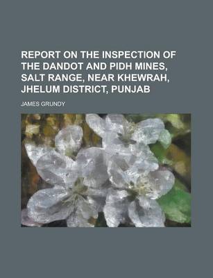 Book cover for Report on the Inspection of the Dandot and Pidh Mines, Salt Range, Near Khewrah, Jhelum District, Punjab