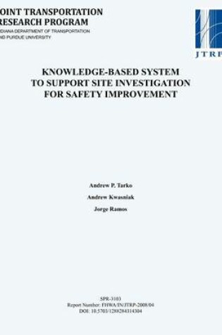 Cover of Knowledge-Based System to Support Site Investigation for Safety Improvement