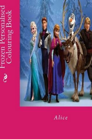 Cover of Frozen Personalised Colouring Book