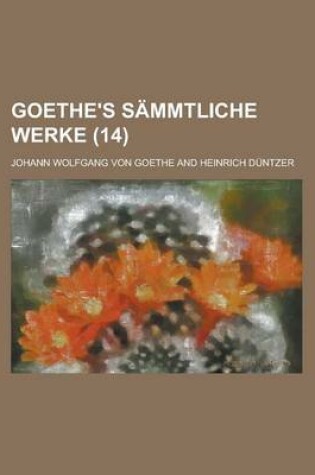 Cover of Goethe's Sammtliche Werke (14)