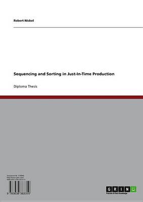 Book cover for Sequencing and Sorting in Just-In-Time Production