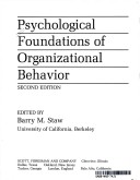 Book cover for Psychological Foundations of Organizational Behaviour