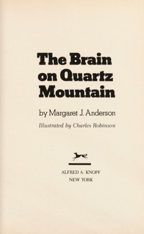 Book cover for The Brain on Quartz Mountain