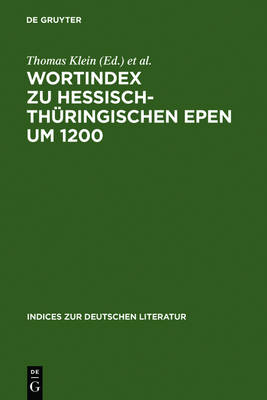 Book cover for Wortindex Zu Hessisch-Thuringischen Epen Um 1200